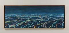 Mark Horton Aerial View of City Horizon at Night 18 x50  - 1191324