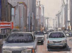 Mark Horton Busy City Street 32 x56  - 1185272