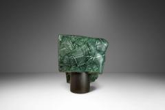 Mark Leblanc Abstract Organic Modern Sculpture Hand Carved in Green Marble by Mark Leblanc - 3451764