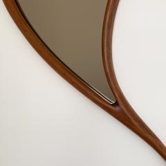 Mark Levin Pair of Studio Craft Movement Carved Sculptural Walnut Wall Mirrors Mark Levin - 1332428