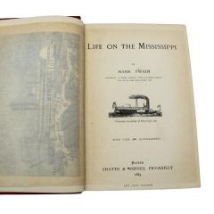 Mark Twain Life on the Mississippi by Mark Twain First UK Edition in Original Boards - 4182351