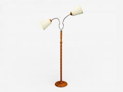 Marksl jd Floor Lamp Light Wood Metal Fabric Sweden 1990s - 4531415