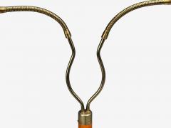 Marksl jd Floor Lamp Light Wood Metal Fabric Sweden 1990s - 4531421