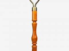 Marksl jd Floor Lamp Light Wood Metal Fabric Sweden 1990s - 4531422