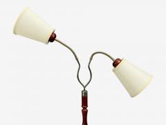 Marksl jd Floor Lamp Wood Metal Fabric Sweden 1970s - 4529467