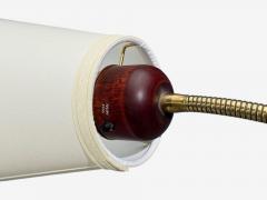 Marksl jd Floor Lamp Wood Metal Fabric Sweden 1970s - 4529468