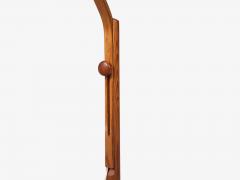 Marksl jd Swedish Modern Adjustable Floor Lamp Pine Fabric Sweden 1970s - 4816248