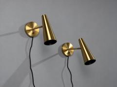 Marksl jd Swedish Modern Wall Lights Brass Sweden 21st c  - 4802752