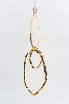 Markus Haase Bronze and Onyx Circlet Series Pendant III - 3223592