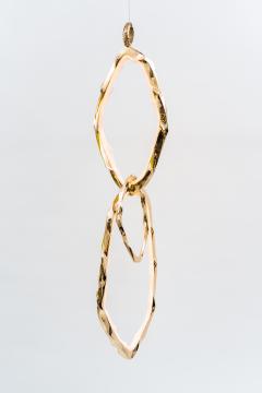 Markus Haase Bronze and Onyx Circlet Series Pendant III - 3223593