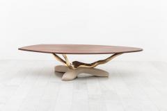 Markus Haase Markus Haase Bronze Walnut and Limestone Dining Table USA 2018 - 852587