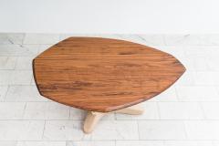 Markus Haase Markus Haase Bronze Walnut and Limestone Foyer Table USA 2022 - 4026335