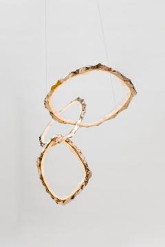 Markus Haase Markus Haase Bronze and Onyx Circlet Chandelier USA 2018 - 4025966