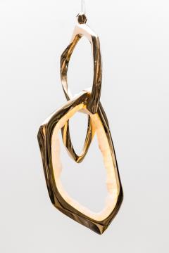 Markus Haase Markus Haase Bronze and Onyx Circlet Pendant I USA 2022 - 4026352