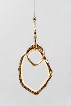 Markus Haase Markus Haase Bronze and Onyx Circlet Pendant II USA 2022 - 4026213