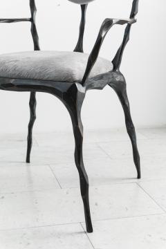 Markus Haase Markus Haase Faceted Bronze Patina Dining Chair with Arms USA 2019 - 4026008