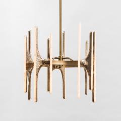 Markus Haase Markus Haase Wormed Bronze 5 arm Chandelier DE 2020 - 4026173