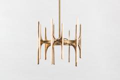 Markus Haase Markus Haase Wormed Bronze 5 arm Chandelier DE 2020 - 4026230