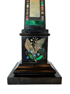 Marmo Negro and Specimen Marble Grand Tour Obelisk 19th Century - 4613574