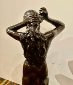 Marnix D Haveloose Art Deco Bronze Female Statue by Belgian Artist M DHaveloose - 1369598