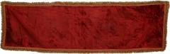 Maroon Velvet Table Runner with Fringe - 4332431