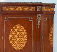 Marquetry Sideboard French Granite Inlay Bronze Mounts and Feet - 3532773