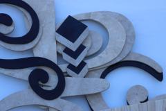 Marquis Collection of Beverly Hills Marquis Collection Of Beverly Hills Tessellated Stone Large Wall Sculpture - 3031256