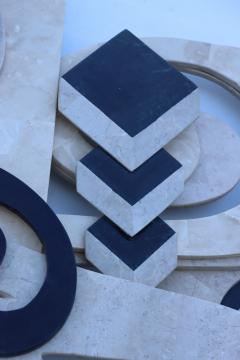Marquis Collection of Beverly Hills Marquis Collection Of Beverly Hills Tessellated Stone Large Wall Sculpture - 3031257