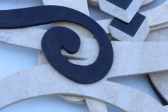Marquis Collection of Beverly Hills Marquis Collection Of Beverly Hills Tessellated Stone Large Wall Sculpture - 3031258