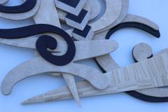Marquis Collection of Beverly Hills Marquis Collection Of Beverly Hills Tessellated Stone Large Wall Sculpture - 3031260