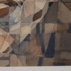 Marshall Watkins Modernist Watercolor Ink and Pencil Painting by Marshall Watkins Circa 1995 - 1700450