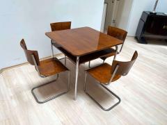 Mart Stam Bauhaus Seating Group by Mart Stam Steeltubes and Wood German Czech circa 1930 - 2642858