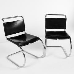 Mart Stam for Fasem Model S33 Mid Century Leather and Chrome Cantilever Chairs - 2575388