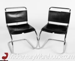 Mart Stam for Fasem Model S33 Mid Century Leather and Chrome Cantilever Chairs - 2575389