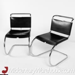 Mart Stam for Fasem Model S33 Mid Century Leather and Chrome Cantilever Chairs - 2575390