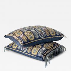 Marta Maas Fjetterstrom M rta M s Fjetterstr m pair of Medaljongerna cushions Sweden designed 1926 - 4385217