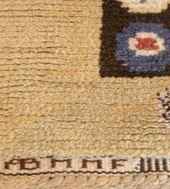 Marta Maas Fjetterstrom Mid 20th Century Handwoven Wool Swedish Rug - 2206884