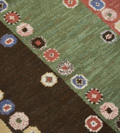 Marta Maas Fjetterstrom Mid 20th Century Handwoven Wool Swedish Rug - 2214838