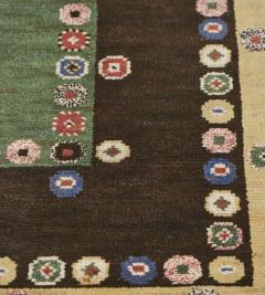 Marta Maas Fjetterstrom Mid 20th Century Handwoven Wool Swedish Rug - 2214841