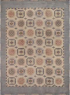 Marta Maas Fjetterstrom Signed Mid 20th Century M rta M s Fjetterstr m Deco Rug from Sweden - 1813191