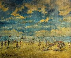 Martha Walter IMPRESSIONIST BEACH SCENE PAINTING AFTER MARTHA WALTER - 4279236