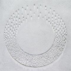 Martha Winter Frosted Dispersed Ring Contemporary Mixed Media Painting - 2993743