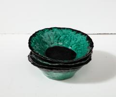 Marthe Delacroix Green Glazed Ceramic Bowl by Marthe Delacroix France c 1960 - 3194605