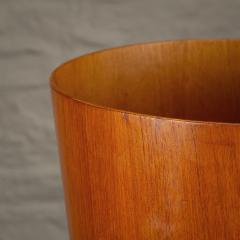 Martin Aberg Teak Waste Paper Basket by Martin berg for Servex Sweden 1960s - 3384276