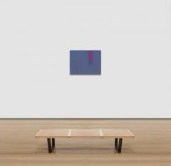 Martin Canin Untitled Blue Red and Purple Color Field Oil Painting - 3816594