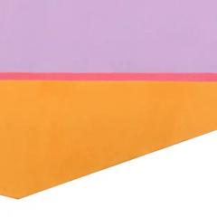 Martin Canin Untitled Lilac Red Pink and Orange Polygonal Geometric Painting - 3816601
