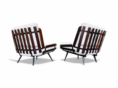 Martin Eisler Armchairs in Rosewood Boucle by Martin Eisler for Forma 1950s Lot 238 239 - 4021223