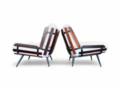 Martin Eisler Armchairs in Rosewood Boucle by Martin Eisler for Forma 1950s Lot 238 239 - 4021234