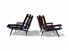 Martin Eisler Armchairs in Rosewood Boucle by Martin Eisler for Forma 1950s Lot 238 239 - 4021241