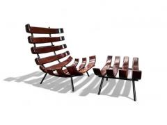 Martin Eisler Mid Century Modern Costela Armchair with Ottoman by Martin Eisler 1954 - 3862805